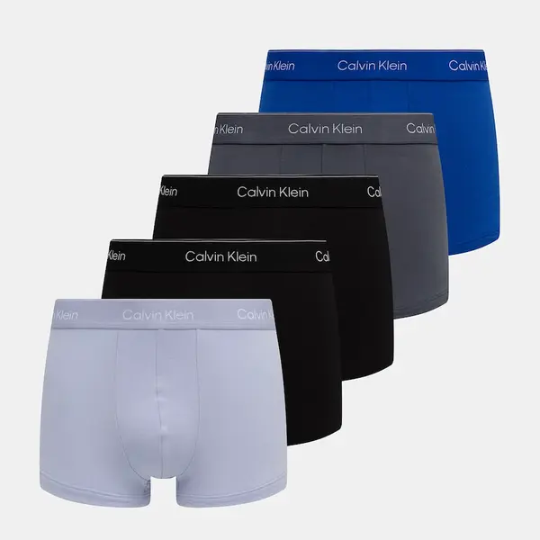 Boxerky Calvin Klein Underwear 5-pack pánské, šedá barva, LV00NB4390