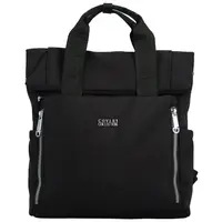 Trendy dámský textilní batoh Coveri Andor, černý