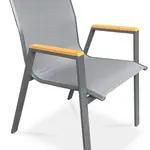 AUTRONIC zahradní židle AZC-S1050 GREY šedá