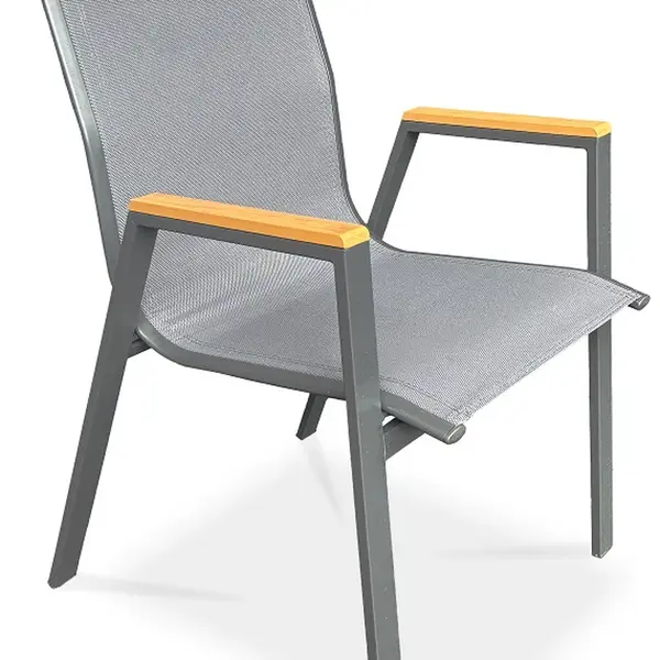 AUTRONIC zahradní židle AZC-S1050 GREY šedá