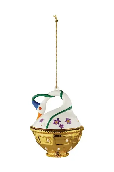 Ozdoba na vánoční stromeček Alessi Cigno di Primavera