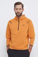 Tréninková mikina Under Armour Unstoppable oranžová barva, s kapucí