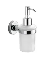 kielle Oudee - Dávkovač mýdla s držákem, matné sklo/chrom 40102030