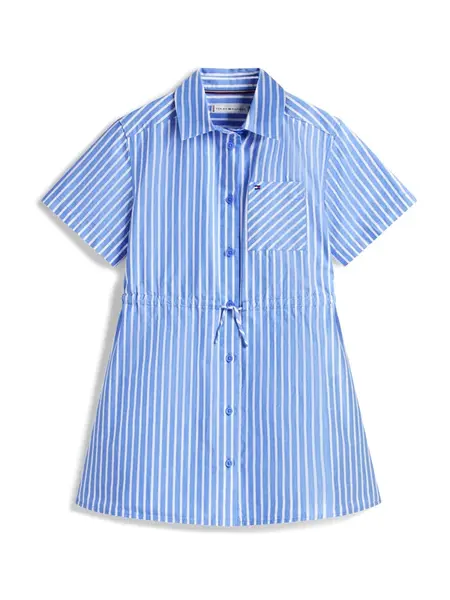 TOMMY HILFIGER Šaty  kráľovská modrá / biela