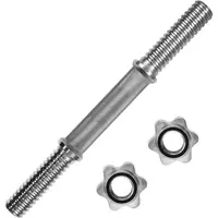 Lifefit HŘÍDEL 355X30MM Hřídel na jednoruční činku, stříbrná, velikost 35,5