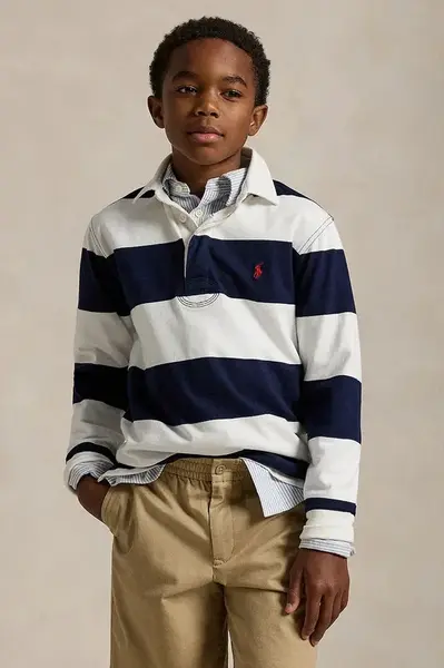 Dětské bavlněné tričko s dlouhým rukávem Polo Ralph Lauren