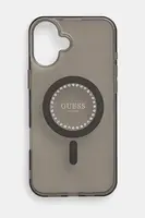 Obal na telefon Guess iPhone 16 Plus 6.7 černá barva, GUHMP16MPFTDTEK