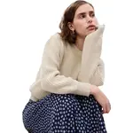 GAP CLASSIC COTTON CREW Dámsky sveter, béžová, veľkosť