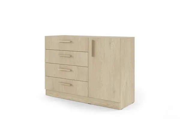 Komoda Braga BRK2 Barva korpusu: Dub Cremona, Úchytky: Plastové - základní