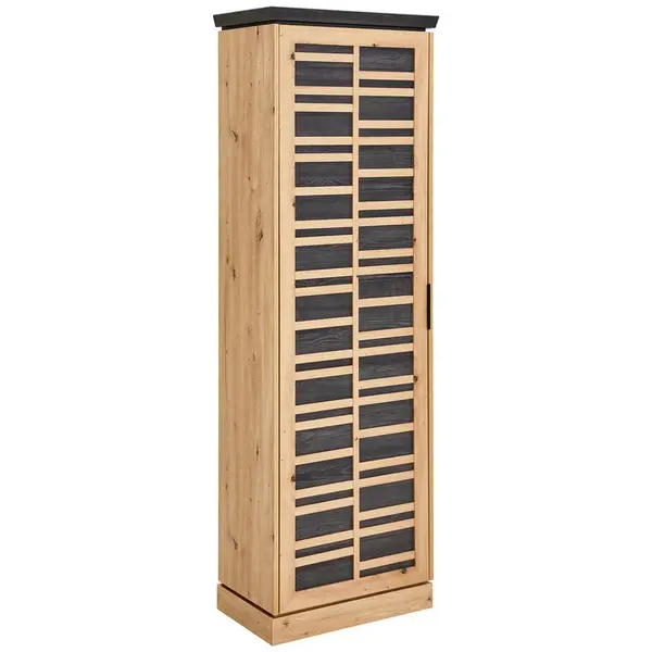 Xora SKŘÍŇ NA ODĚV, tmavě šedá, dub artisan, 63,1/195,2/38,5 cm