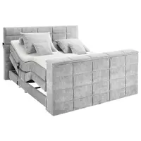 Carryhome POSTEL BOXSPRING, 180/200 cm, barvy stříbra