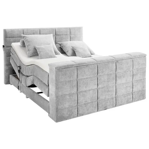 Carryhome POSTEL BOXSPRING, 180/200 cm, barvy stříbra