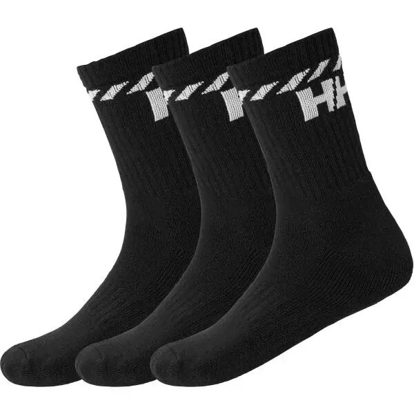 Helly Hansen COTTON SPORT SOCK 3PK Unisexové sportovní ponožky, černá, velikost