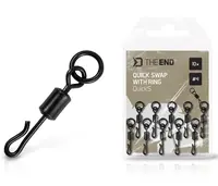 Delphin rychlovýměnný obratlík s kroužkem theend quicks #4 10 ks