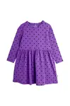 Dívčí šaty Mini Rodini fialová barva, mini, 2475011145