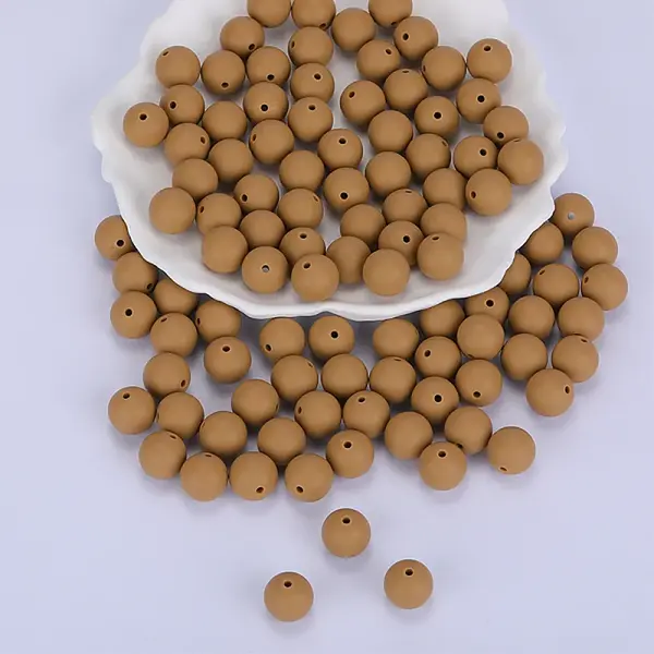 Round Silicone Focal Beads