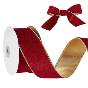 Polyester Velvet Wired Ribbon