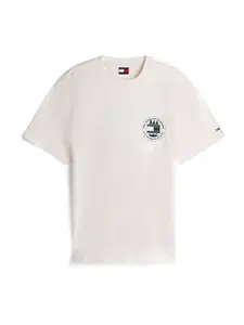 Tommy Jeans Tričko  čierna / biela