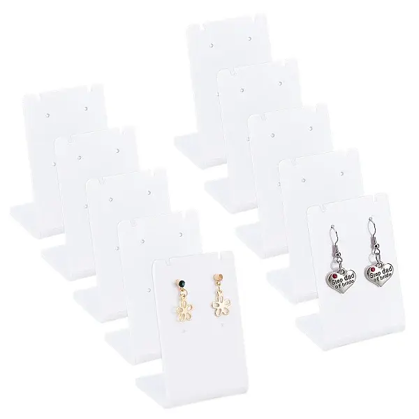 10Pcs Acrylic Earring Stands Displays