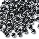 Round Striped Resin Beads