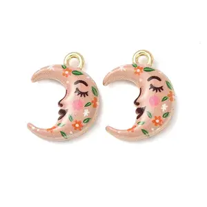 Double Face Printed Alloy Pendants