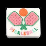 Pickleball Theme Silicone Focal Beads