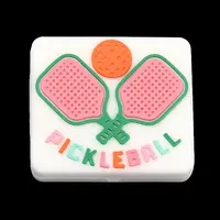 Pickleball Theme Silicone Focal Beads