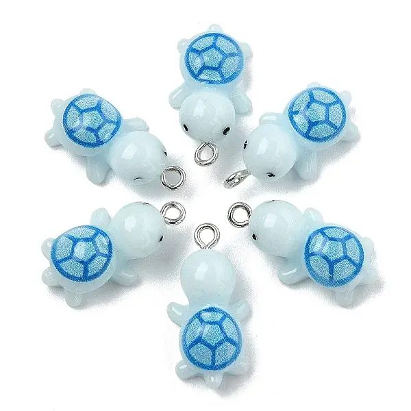 10Pcs Opaque Resin Pendants