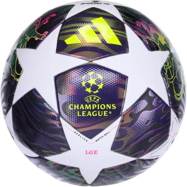 adidas UCL LEAGE BOX FINAL Fotbalový míč, fialová, velikost