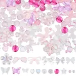 Transparent Mixed Styles Acrylic Beads