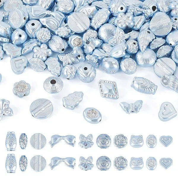 100G Pearlized Opaque Acrylic Beads