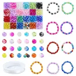 DIY Round Glass Beads Bracelets Jewelry Making Kits
