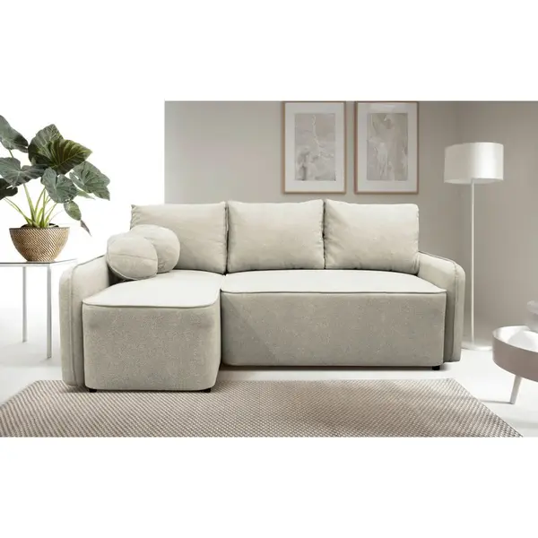 MID.YOU ROHOVÁ SEDAČKA, textil, krémová