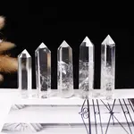 Natural Quartz Crystal Hexagonal Prism Display Decorations
