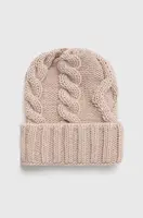 Čepice a šála Answear.LAB béžová barva