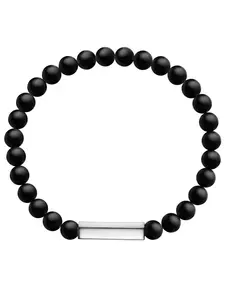 Männerglanz Náramok  čierna / strieborná