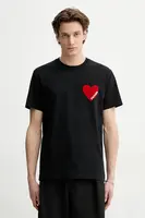 Bavlněné tričko FROM FUTURE černá barva, s aplikací, MTS00830