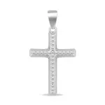 Brilio Silver Stříbrný přívěsek křížek se zirkony CRS177