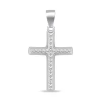 Brilio Silver Stříbrný přívěsek křížek se zirkony CRS177