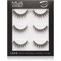 MUA Makeup Academy Lashes Natural Effect umelé mihalnice #100 3 pár