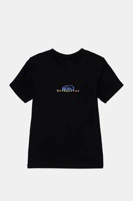 Dětské bavlněné tričko Quiksilver THERMAL LOGO BMY černá barva, s potiskem, AQBZT04452