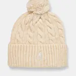 Čepice Kangol POMPOM béžová barva, z tenké pleteniny, K4460SM.CH120