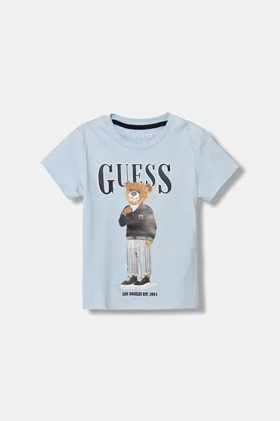 Dětské bavlněné tričko Guess