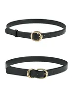 PIECES Opasky  čierna