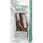 Hmoždinka s vrutem do dřeva, křížová hlava, 10/5.0 x 60 mm, STALCO, bal.7 ks