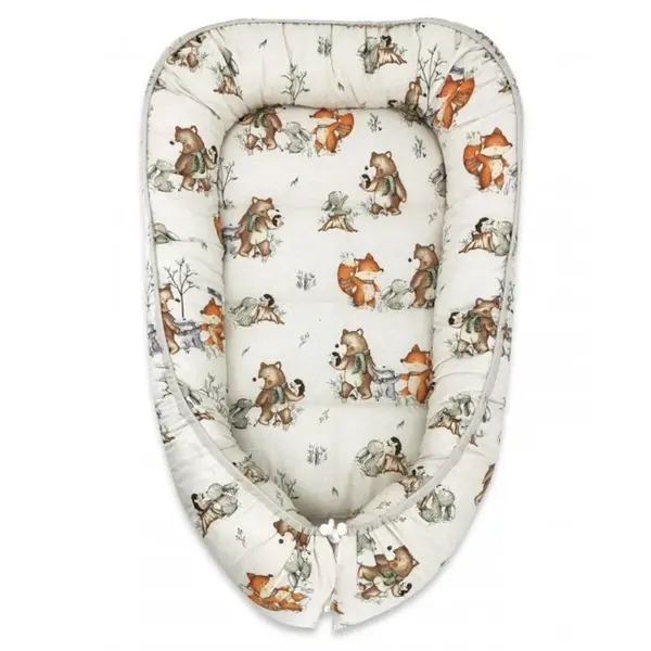 Miminu Hnízdečko, kokon pro miminko, bavlna, Friends time - latte