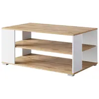 P & B KONFERENČNÍ STOLEK, bílá, dub wotan, kompozitní dřevo, 100/60/45 cm