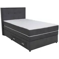Hom`in POSTEL BOXSPRING, 120/200 cm, tmavě šedá