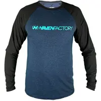 HAVEN FACTORY TRAIL Cyklistický dres, tmavo modrá, veľkosť