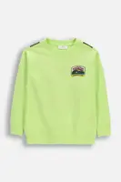 Dětské bavlněné tričko s dlouhým rukávem Coccodrillo